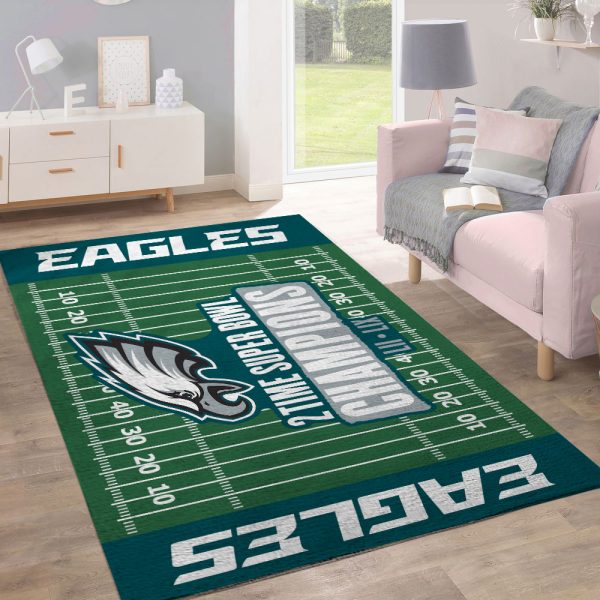 Philadelphia Eagles Rectangular Rug - TANTN 10851