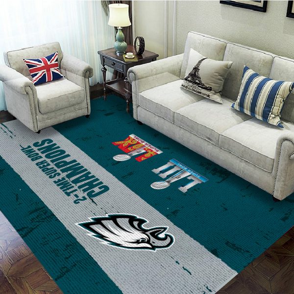 Philadelphia Eagles Rectangular Rug - TANTN 10916