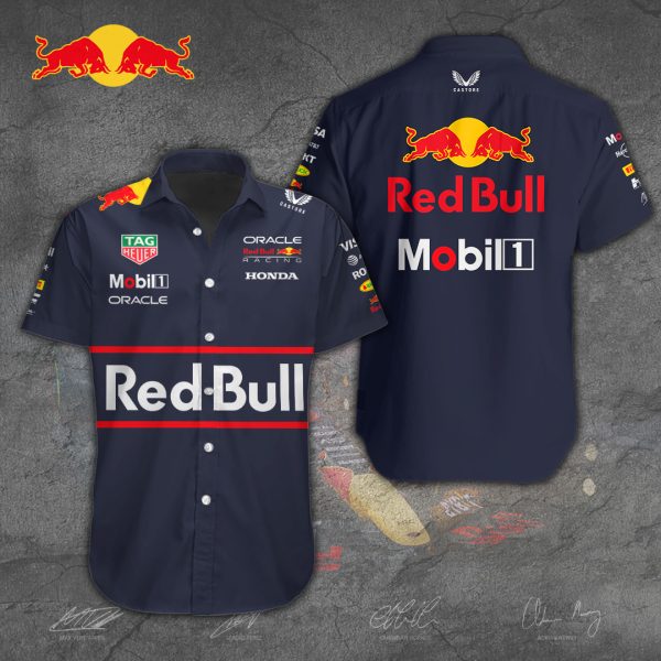 Red Bull Racing F1 Short Sleeve Dress Shirt - TANTN 10885.1