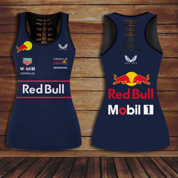 Red Bull Racing F1 Hollow Tank Top Leggings - HOATT 8378