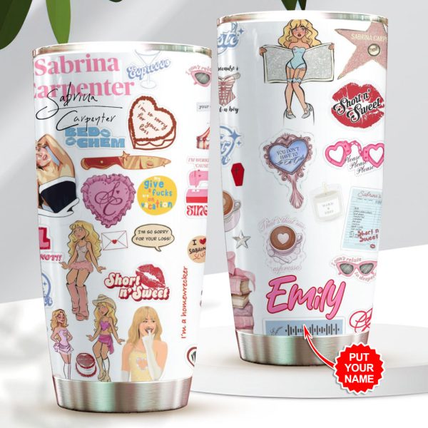 Personalized Sabrina Carpenter Tumbler Cup - VANDH 4300