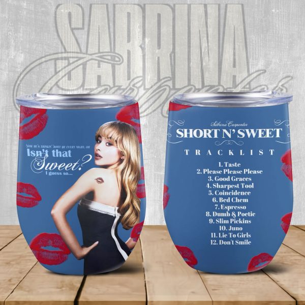 Sabrina Carpenter Wine Tumbler - VANDH 4301