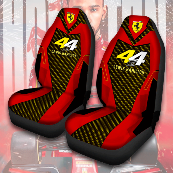 Scuderia Ferrari x Lewis Hamilton 2PCS Car Seat Cover - ANHNV 6035