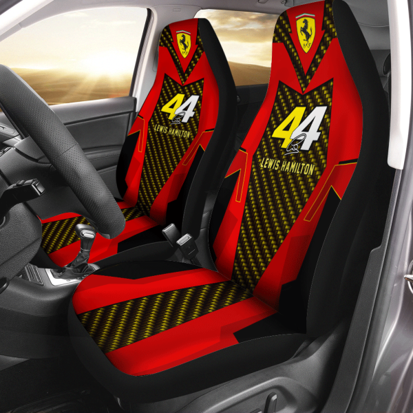 Scuderia Ferrari x Lewis Hamilton 2PCS Car Seat Cover - ANHNV 6035