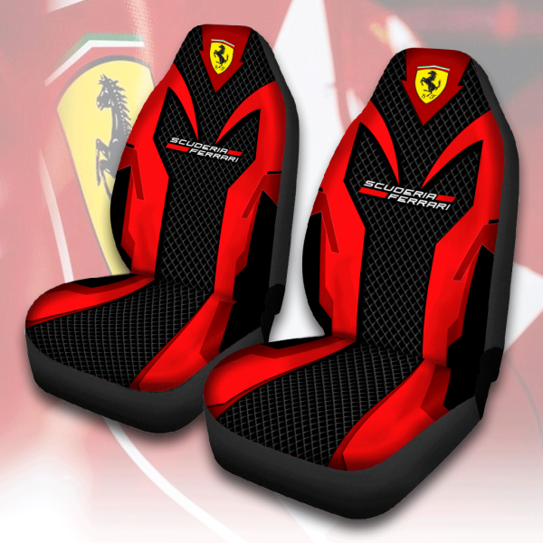 Scuderia Ferrari x Lewis Hamilton 2PCS Car Seat Cover - ANHNV 6036