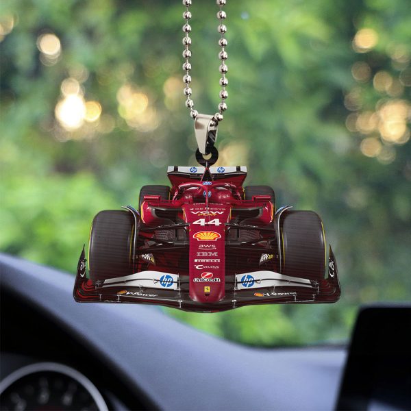 Scuderia Ferrari x Lewis Hamilton Custom Shape 2-sided Acrylic Car Ornament - TANTN 11027