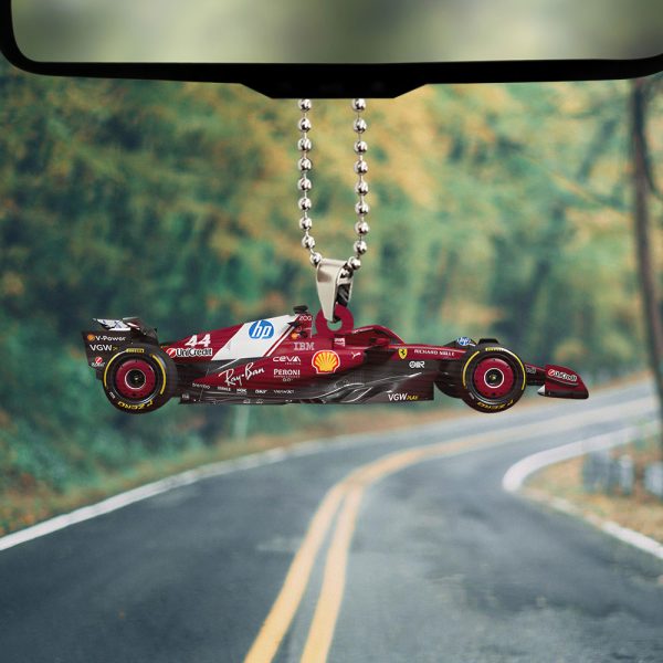 Scuderia Ferrari x Lewis Hamilton Custom Shape 2-sided Acrylic Car Ornament - TANTN 11029