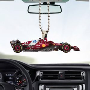 Scuderia Ferrari x Lewis Hamilton Custom Shape 2-sided Acrylic Car Ornament - TANTN 11029