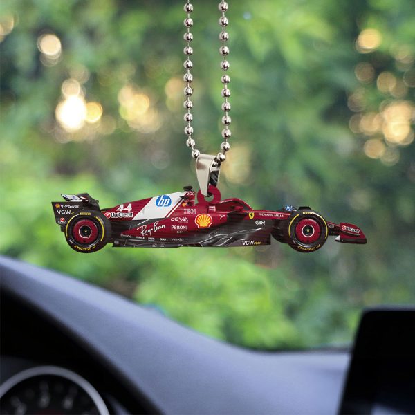 Scuderia Ferrari x Lewis Hamilton Custom Shape 2-sided Acrylic Car Ornament - TANTN 11029