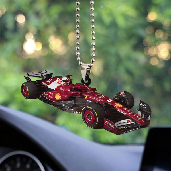 Scuderia Ferrari x Lewis Hamilton Custom Shape 2-sided Acrylic Car Ornament - TANTN 11047