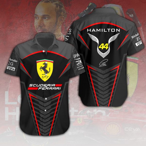 Scuderia Ferrari x Lewis Hamilton Short Sleeve Dress Shirt – HOATT 7944.1