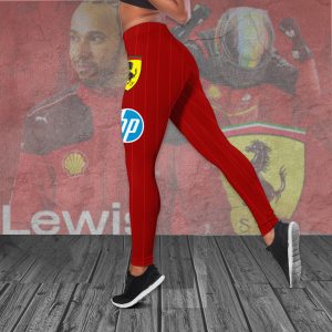 Scuderia Ferrari Hollow Tank Top Leggings - HOATT 8260