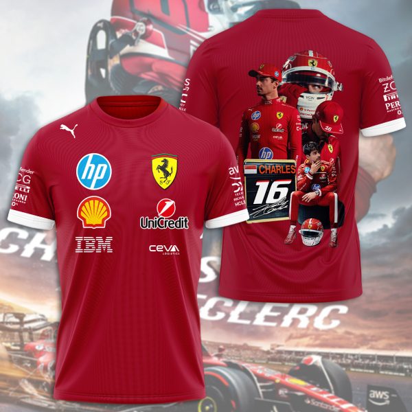 Scuderia Ferrari x Charles Leclerc 3D Apparel – HOATT 8743