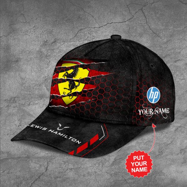 Personalized Scuderia Ferrari x Lewis Hamilton Classic Cap - TANTN 11018