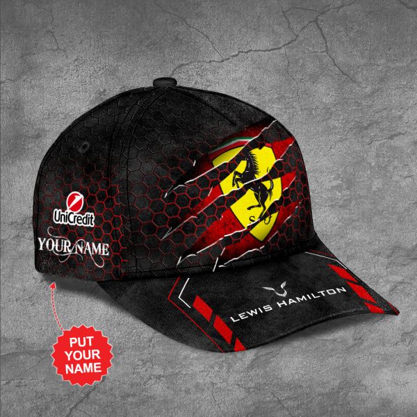 Personalized Scuderia Ferrari x Lewis Hamilton Classic Cap - TANTN 11018