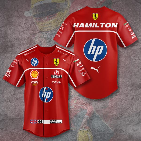 Scuderia Ferrari x Lewis Hamilton Baseball Jersey - TANTN 10932