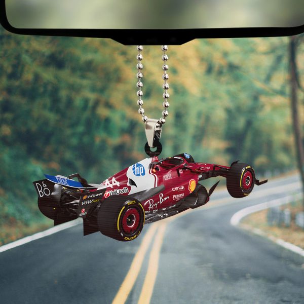 Scuderia Ferrari x Lewis Hamilton Custom Shape 2-sided Acrylic Car Ornament - TANTN 11034