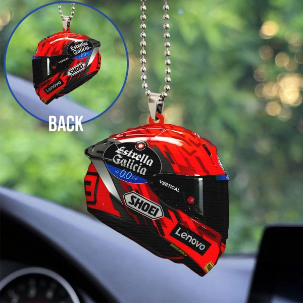 Ducati Lenovo Team x Marc Marquez Custom Shape 2-sided Acrylic Car Ornament – TANTN 11261