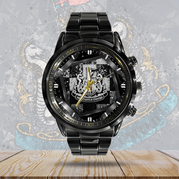 Newcastle United Black Stainless Steel Watch - GNE 3058