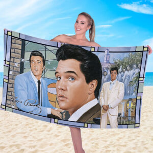 Elvis Presley Rectangle Beach Towel - MAITM 8940