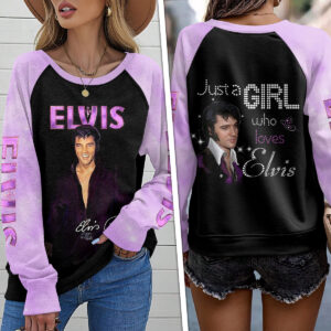 Elvis Presley Round Neck Raglan Sleeve Sweatshirt – MAITM 8658