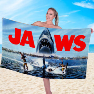 Jaws Rectangle Beach Towel - MAITM 12486