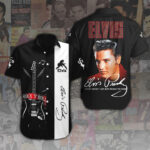 Elvis Presley Short Sleeve Button-Down Shirt - ANHNV 1858
