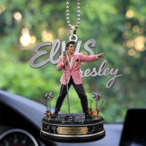Elvis Presley Custom Shape 1-sided Acrylic Car Ornament - MAITM12623