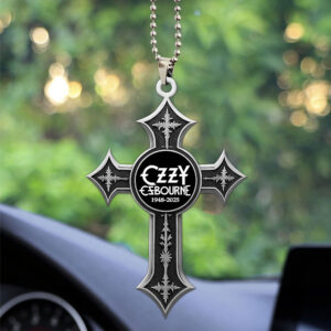 Ozzy Osbourne Custom shape 2-sided Acrylic Car Ornament - MAITM 12481