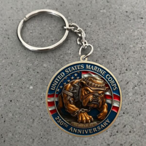 US Marine Corps Custom Shape 2-Side Printed Keychain - MAITM12555