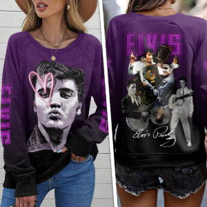 Elvis Presley Round Neck Raglan Sleeve Sweatshirt – VANDH 1584