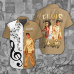 Elvis Presley Short Sleeve Button-Down Shirt - ANHNV 1088