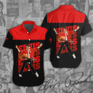 Elvis Presley Short Sleeve Button-Down Shirt - ANHNV 1092