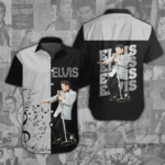 Elvis Presley Short Sleeve Button-Down Shirt - ANHNV 1097