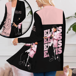 Elvis Presley Women’s Patch Pocket Cardigan – ANHNV 1556
