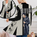 Elvis Presley Women’s Patch Pocket Cardigan – ANHNV 1558