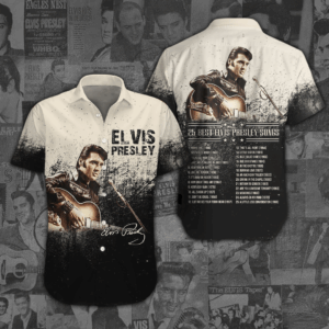 Elvis Presley Short Sleeve Button-Down Shirt - ANHNV 1589