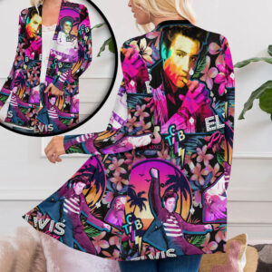 Elvis Presley Women’s Patch Pocket Cardigan – ANHNV 1719