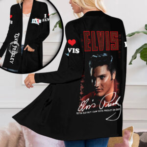 Elvis Presley Women’s Patch Pocket Cardigan – ANHNV 1787