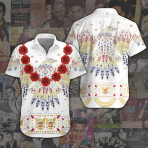 Elvis Presley Short Sleeve Button-Down Shirt - ANHNV 1822