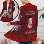 Elvis Presley Women’s Patch Pocket Cardigan – ANHNV 1824