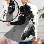 Elvis Presley Women’s Patch Pocket Cardigan – ANHNV 1832