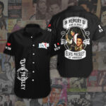 Elvis Presley Short Sleeve Button-Down Shirt - ANHNV 1833
