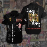 Elvis Presley Short Sleeve Button-Down Shirt - ANHNV 1862