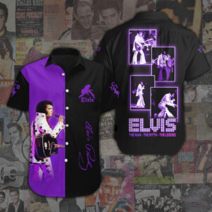 Elvis Presley Short Sleeve Button-Down Shirt - ANHNV 1864