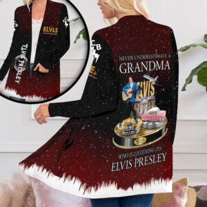 Elvis Presley Women's Patch Pocket Cardigan - ANHNV 1877