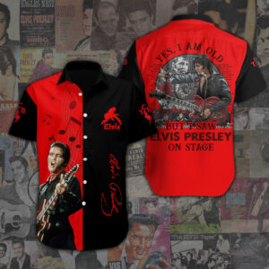 Elvis Presley Short Sleeve Button-Down Shirt - ANHNV 1884