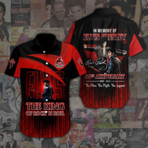 Elvis Presley Short Sleeve Button-Down Shirt - ANHNV 1921