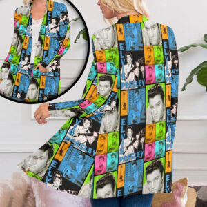 Elvis Presley Women's Patch Pocket Cardigan - ANHNV 1928