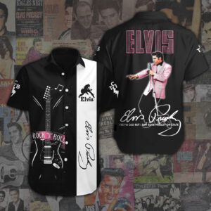 Elvis Presley Short Sleeve Button-Down Shirt - ANHNV 1947